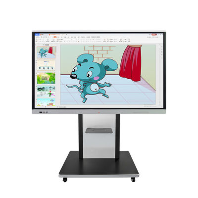 Multitouch Interactive Digital Screen 350 Nits 65 Inch Interactive Display FCC