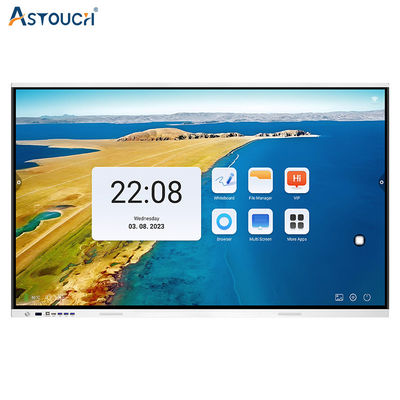 65 Inch Dual System Interactive Flat Panel IR touch with 40 points